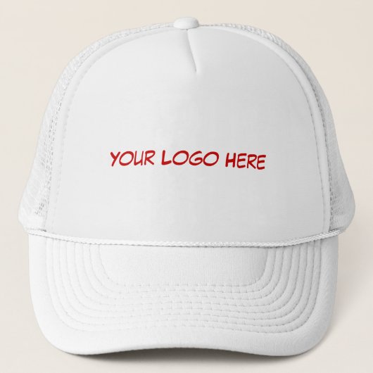 Votre logo sur le casquette blanc (Devant)