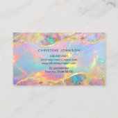 votre logo sur opal design carte de visite (Dos)