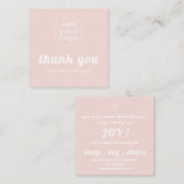 Votre logo vous remercie de votre carte d'insertio (Devant / Derrière)