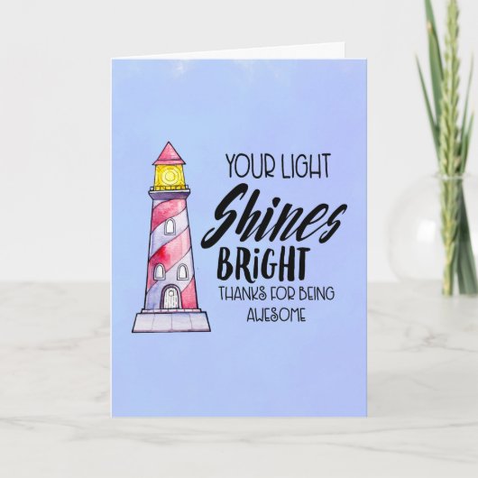 Votre lumière brille Lighthouse Merci (Devant)