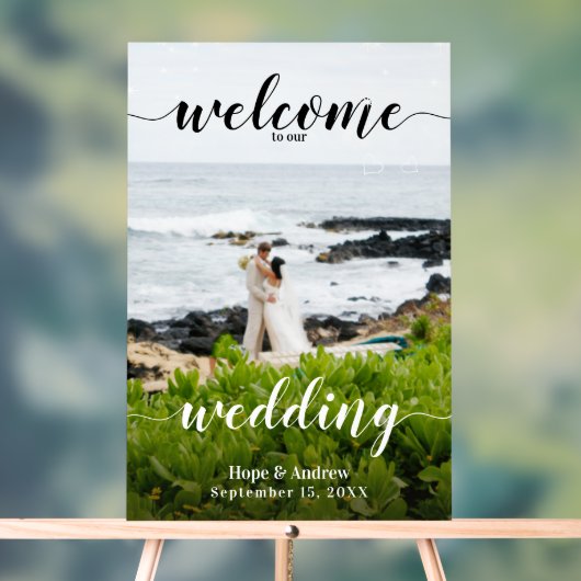 Votre Mariage photo carte de siège et Affiche de b (Neutre)