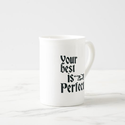 Votre meilleur est tasse parfaite de coeur (Devant droit)