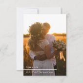 Votre mémoire photo mariage, carte de remerciement (Devant)