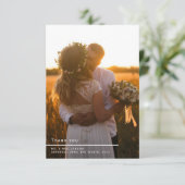 Votre mémoire photo mariage, carte de remerciement (Debout devant)