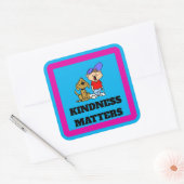 VOTRE MESSAGE, modifier du texte, Sticker Carré de (Enveloppe)