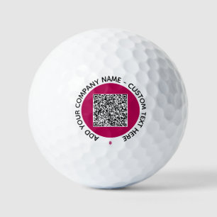 Votre modèle de balles de golf avec texte personna