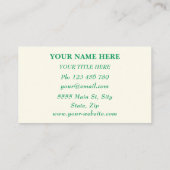 Votre modèle de carte de visite de poulet amusant (Dos)