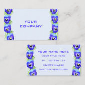 Votre modèle de carte de visite Design Violet Flow (Devant / Derrière)