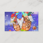 Votre modèle de carte de visite Noël Gnome Design (Dos)