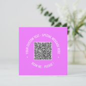 Votre modèle de carte de vœux avec code QR Choisis (Debout devant)
