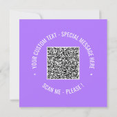 Votre modèle de carte de vœux avec code QR Choisis (Dos)