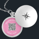 Votre Modèle de collier de message spécial de code<br><div class="desc">Choisissez des couleurs et des polices - Concevez vos colliers personnalisés avec votre code QR Scan Info et texte personnalisé Collier moderne / Cadeau - Ajouter votre code QR - Image ou logo - Photo / et texte - Nom ou autre information / message - Redimensionner et déplacer ou supprimer...</div>
