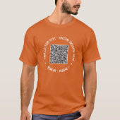 Votre Modèle de T-Shirt QR Code Scan et texte pers (Devant)