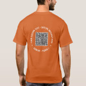 Votre Modèle de T-Shirt QR Code Scan et texte pers (Dos)