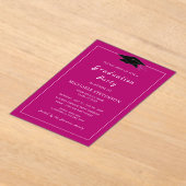 Votre Modèle d'invitation de diplôme acrylique de (Poser)