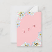Votre modèle d'invitation de mariage aux lys blanc (Dos)