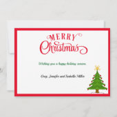 Votre Modèle photo a superposé Noël mémorable (Dos)