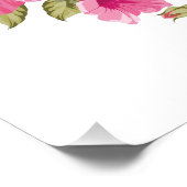 Votre Monogramme dans un cadre de fleurs poster pe (Coin)
