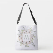 Votre Monogramme dans un cadre de fleurs sacs pers (Dos)