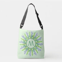 Votre Monogramme dans un cadre feuille sacs person