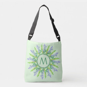 Votre Monogramme dans un cadre feuille sacs person