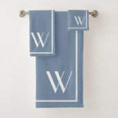 Votre monogramme en couleur denim délavé (En situation)