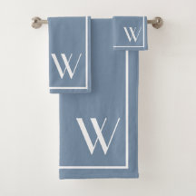 Votre monogramme en couleur denim passé