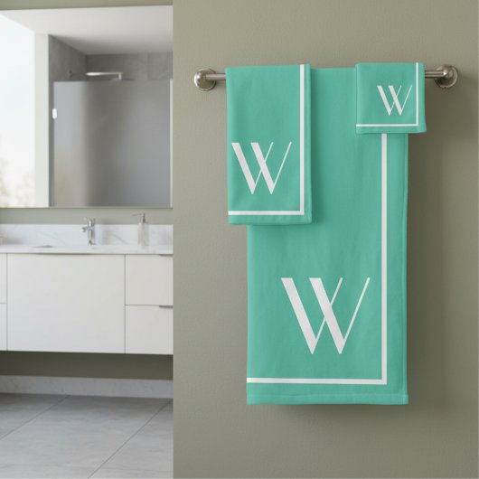 Votre monogramme en couleur Vert Biscaye
