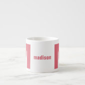 Votre monogramme et nom espresso mug (Devant)