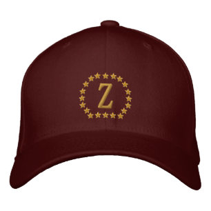 Votre Monogramme Lettre simple Casquette Étoiles B
