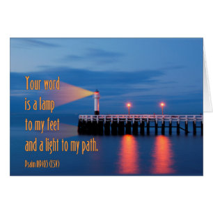 Votre mot est un vers de bible de 119:105 de