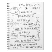 Votre naissance votre carnet de notes à spirale de (Devant)