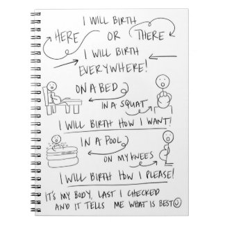 Votre naissance votre carnet de notes à spirale de