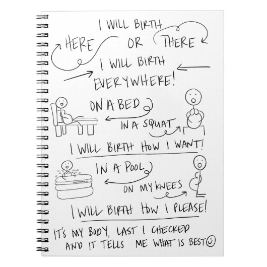 Votre naissance votre carnet de notes à spirale de (Devant)