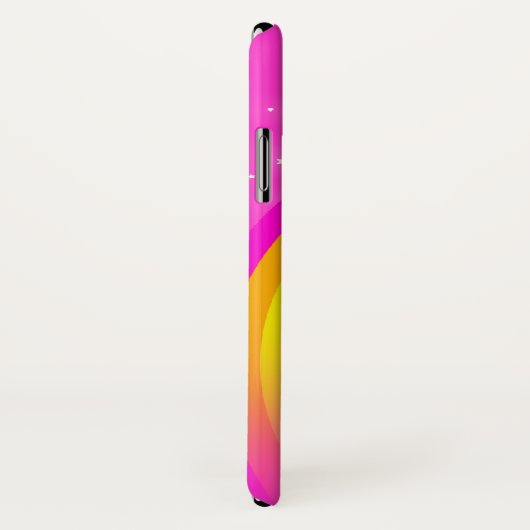 Votre nom 5 lettre arc-en-ciel rose coque iphone (Dos/Droite)