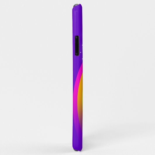 Votre nom 8 lettre arc-en-ciel violet coque iphone (Dos/Droite)