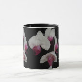 Votre nom Aquarelle Orchidées Mug (Centre)