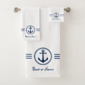 Votre Nom Avec Ancre Mer Moderne (En situation)