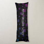 Votre nom Boyfriend Coussin Black Blue Purple Art (Dos (Vertical))
