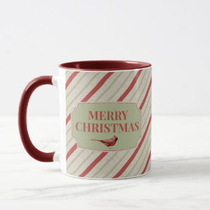 Votre nom Cardinal et Noël tripes Mug