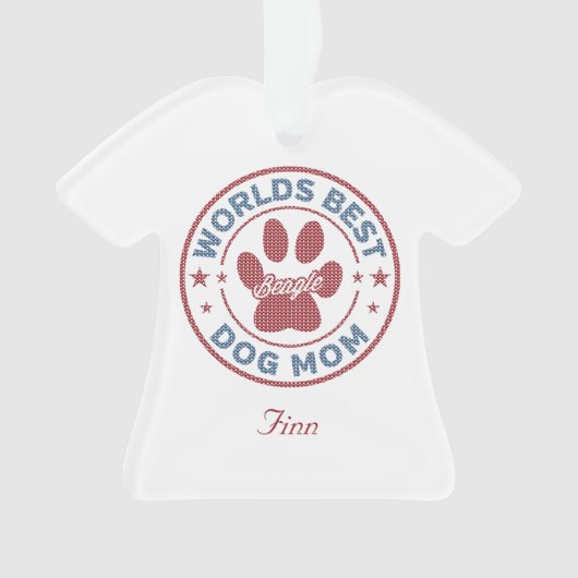 Votre nom Chien Maman Beagle Douille moche (devant)