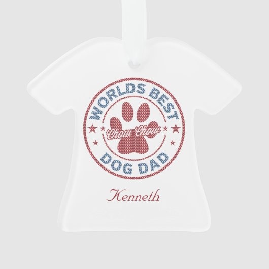 Votre nom Chien Papa Chow Chow Chow Chow Douleur m (dos)
