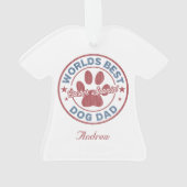 Votre nom Chien Papa Cocker Spaniel Doux laid (dos)