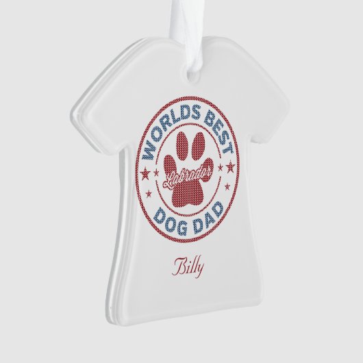 Votre nom Chien Papa Labrador Chandail laid (devant)