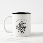 Votre nom Chocolat Chaud Mug (Gauche)