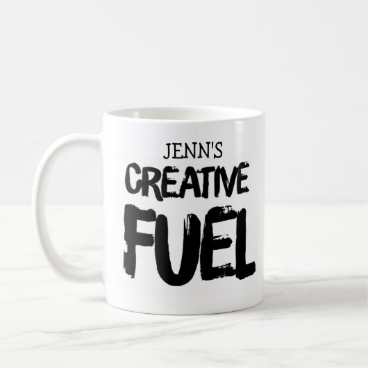 Votre nom Creative Fuel Coffee Mug (Gauche)