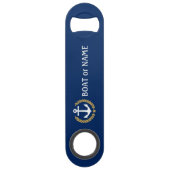 Votre nom de bateau Ancre Gold Style Laurel Blue (Devant)