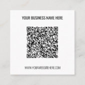 Votre nom de code QR Site Web et Carte de visite d (Devant)