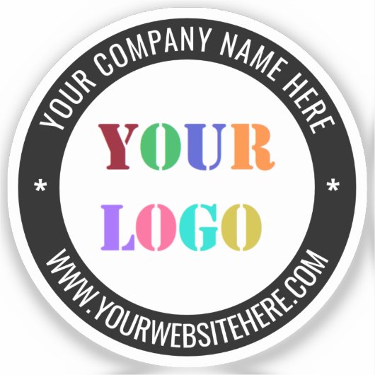 Votre nom de logo Site Web et couleurs Sticker Tim (Recto)