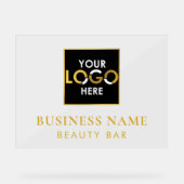 Votre nom d'entreprise Logo Magasin Black & Gold (Recto)